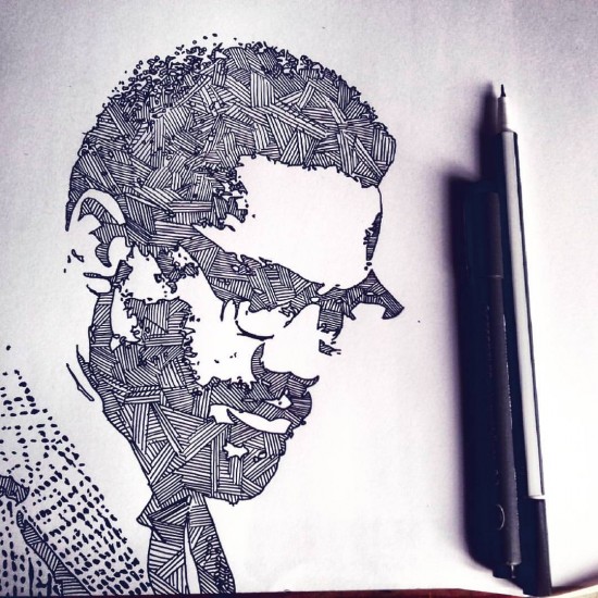 Malcolm X c Spitlart 550x550